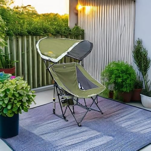 GCI Outdoor Pod Rocker Outdoor Rocking Chair with SunShade Canopy