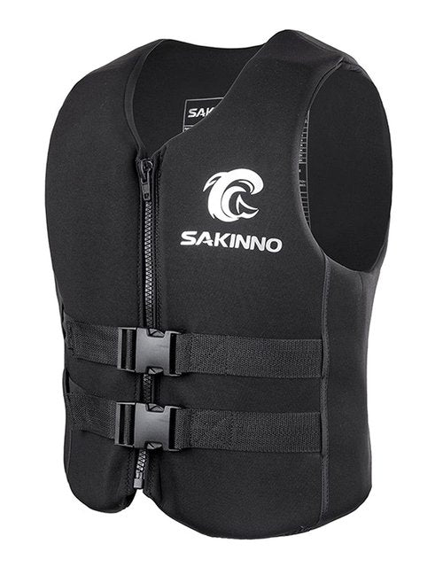 huraty Kids Youth Swim Jacket, High Buoyancy Reflective Floating Vest Swimsuit with Adjustable Safety Straps, Outdoor Water Sports Vests for Boating, Kayaking, Surfing, Sailing, Black, S