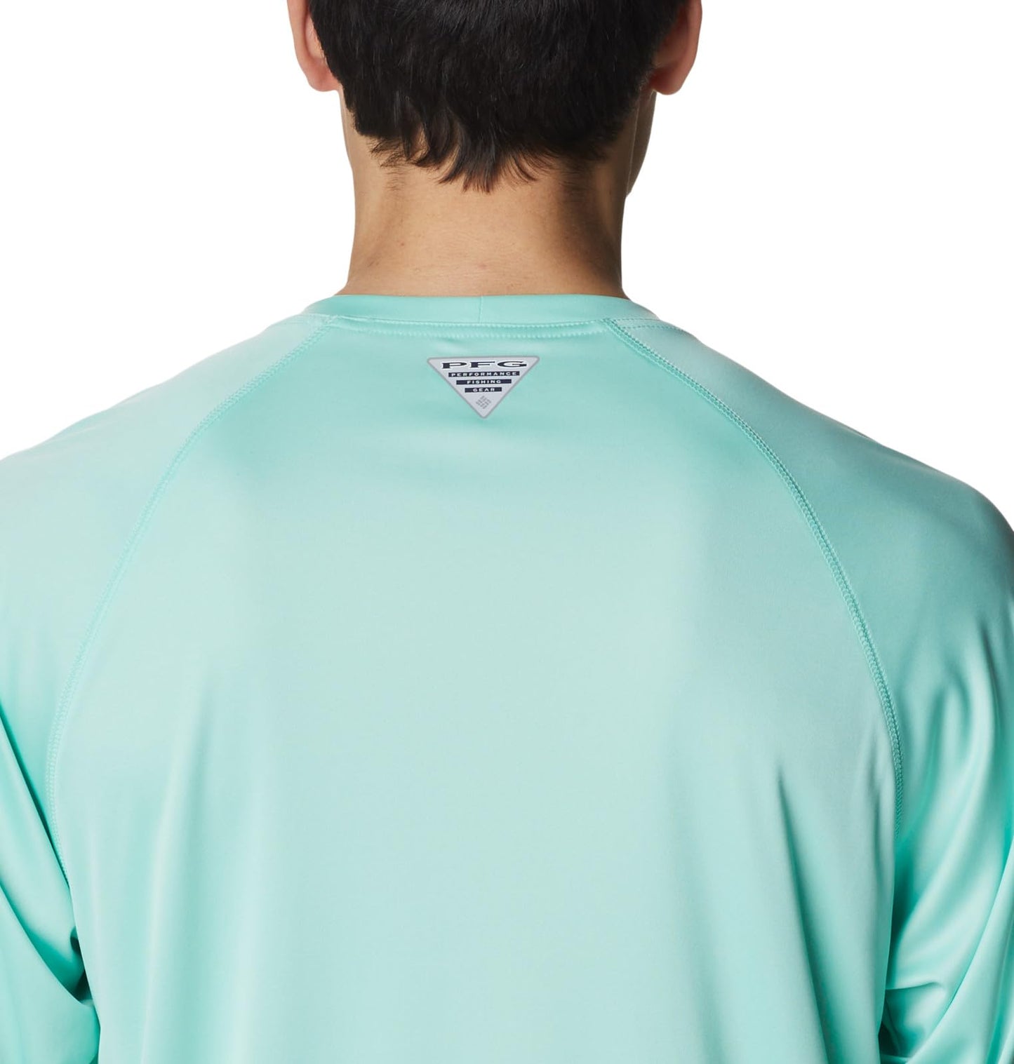 Columbia Men's Terminal Tackle Long Sleeve Shirt, Mint Cay/Bright Nectar Logo, 3X Big
