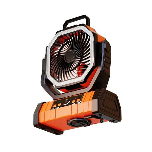 AVVCRMYIUY Portable Fan Camping Fan 20000mAh Rechargeable Portable Camping Fan Wireless Camping, Tent Ceiling Fan with Light Remote Control
