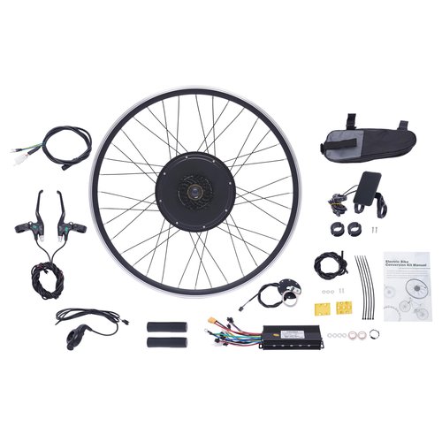 48V 1000W Electric Bicycle Conversion Kit, LCD Display, 5 Gears PAS Ebike Conversion Kit with Dual Mode Controller, Front/Rear Wheel for 28-inch, 29-inch Bikes (Rear Wheel)