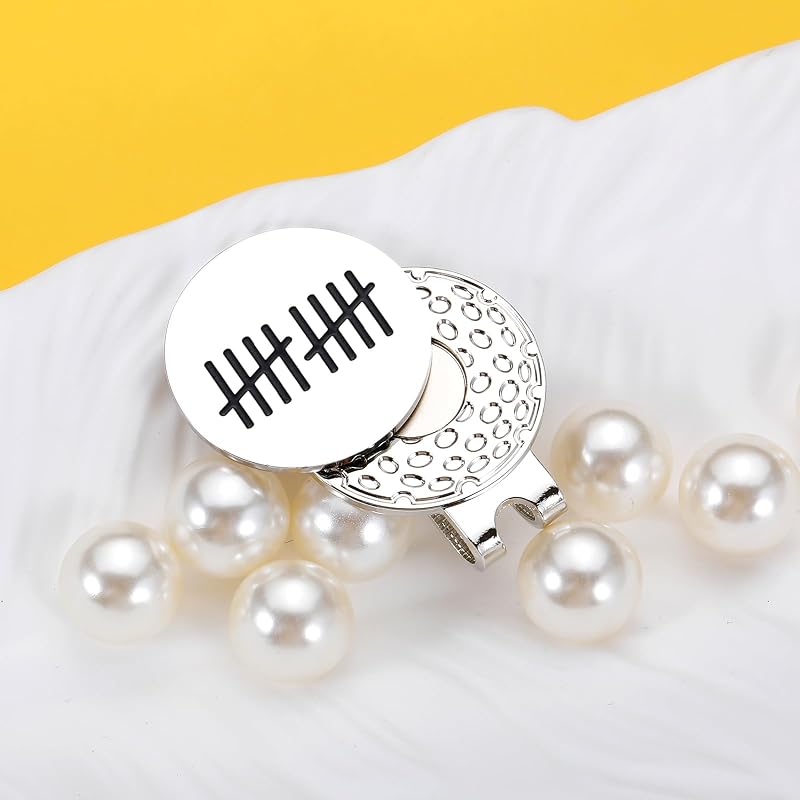 10th Anniversary Golf Ball Marker Hat Clip for Him - 10 Year Gift