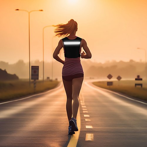 Running Vest for Men Women, Adjustable Chest Straps with Reflective Strips , Lightweight and Breathable Hydration Vest with Multiple Pockets for Phones and Water Bottles
