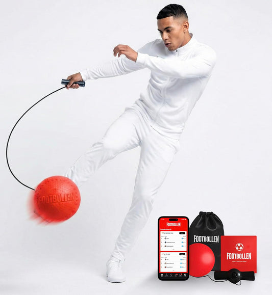 Footbollen Kick Ball – Interactive Soccer Training for Kids, Teens & Adults | Improve Foot-Eye Coordination, Agility & Ball Control