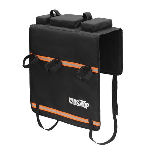 MDSTOP Tailgate Pad for Mountain Bike, Truck Tailgate Bike Protector with Reflective Strips, Scratch Resistant Pad Carries Up to 2 Bicycles, E-Bikes, BMX&Road Bikes (Black, M)