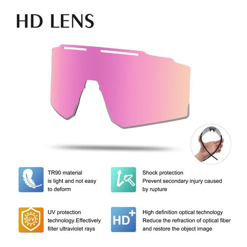 OULAIQI Cycling Sunglasses for Cycling Men Women Baseball Glasses 1 Lens