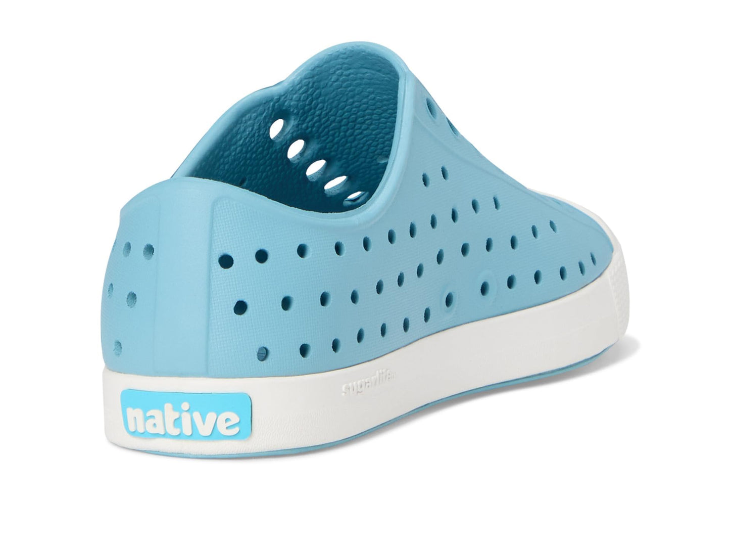 Native Shoes Unisex-Kids Jefferson Sneakers, Flux Blue/Shell White, 3 Little Kid