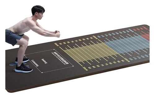 Standing Long Jump Mat Long Jump Practice Test Pad Standing Carpeted Training Mat for Long Jump, Quiet Physical Test Board for School Gym