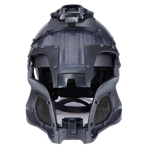 Full Face Helmet Airsoft Mask Tactical Iron Warrior Helmet Steel Mesh Paintball Wargame Protection Cosplay CS Games