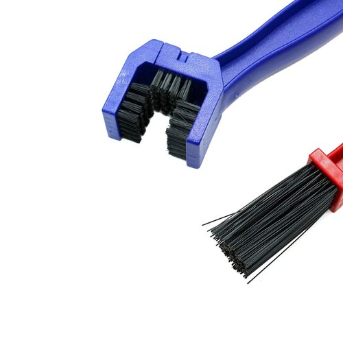 Jtshy Bike or Motorcycle Chain Washer, Cleaning Brush 2 Pcs (Color, Blue and Red)