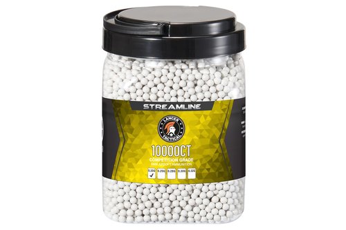 Lancer Tactical 10,000 Round 6mm Airsoft Pellets 0.20g-0.32g, Bucket Size Tracer BB - Made in Taiwan (0.20g)