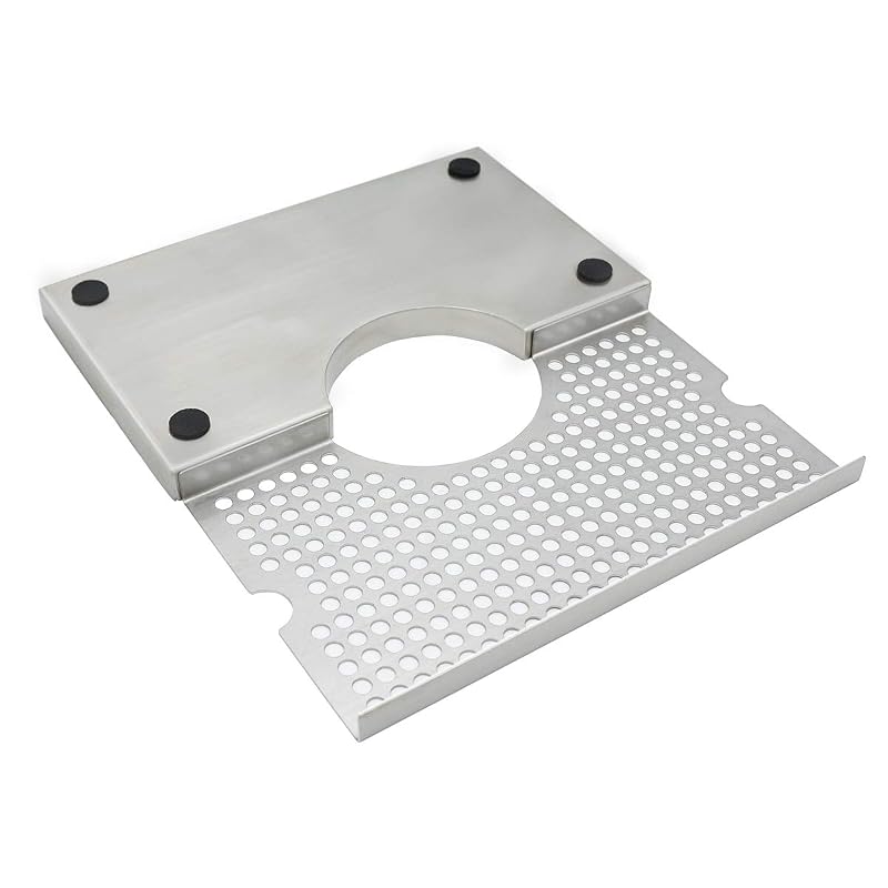 Kegerator Beer Drip Tray - Stainless Steel with Non-Slip Pad, 11.8 x 6.9 x 0.78 in, Fits Single/Double/Triple Tap Towers - Drip Tray (Variation: Drip Tray)