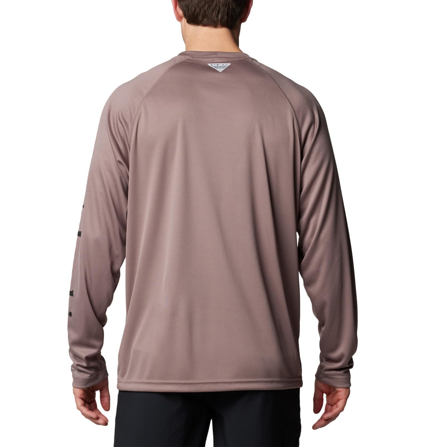 Columbia Men's Terminal Tackle Long Sleeve Shirt, Iron/Black Logo, Large