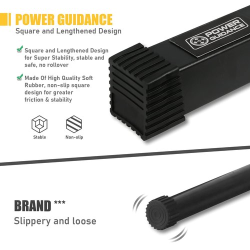 POWER GUIDANCE Dip Bar, Dip Stand Station for Full Body Strength Training, Adjustable Height 30Inches - 38.6Inched, Capacity 1200Lbs, 3 Colors Available (black)