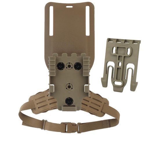 Tactical Holster Combination Adapter，Hunting Drop Leg Holster Thigh Belt with QLS Kit and Mid-Ride Belt Loop Platform