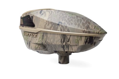 VIRTUE Spire V - Spire 5 - Paintball Loader - Paintball Hopper – CrownSF III Speed Feed & Rain Lid - Highlander Camo