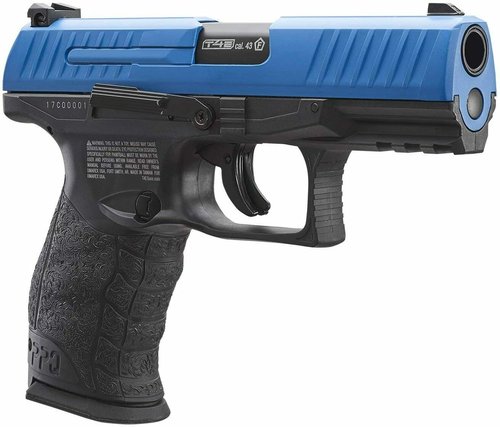 Wearable4U Umarex T4E .43 Cal Walther PPQ Paintball Pistol with 5x12 g CO2 Tanks and Pack of 500x .43 Cal Black Rubber Balls Bundle