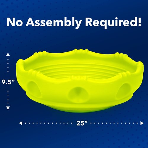 Simplay3 Two Sided Rock Around Wobble Disk and Climbing Dome for Toddlers and Kids - Rocking and Climbing - Indoor/Outdoor - Yellow/Green, Made in USA (1 Pack)