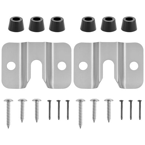 Mabor 2 Set Portable Dart Board Mounting Bracket, Includes Screws, Nails and Stabilisers Dart Board Hanging Hardware Kit Wall Bracket for Hanging Dartboard