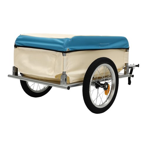 Bike Cargo Trailer, Multi-Purpose Foldable Transportation Storage Cart,Heavy-Duty Bicycle Wagon Cart,110.23lbs Load Capacity for Camping,Moving Houses,Grocery Shopping