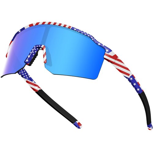 VEWOE Polarized Cycling Sunglasses for Men Women，UV400 Protection Sports Sunglasses,Baseball Glasses for MTB Fishing