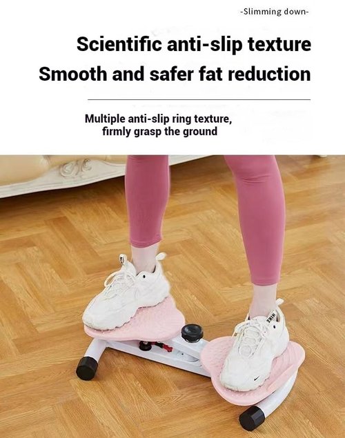 Waist Twister Machine,Ab Twister Board with Resistance Bands - 300 lbs Weight Capacity, Noiseless Ab Twister for Belly Fat Loss,Adjustable Resistance Non-Slip Surface, Home Gym Equipment(Pink)