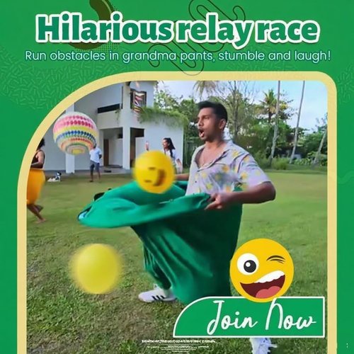 Arnbz 2025 New 4 PCS Granny Pants Outdoor Game, Oversized Giant Granny Pants Yard Game with 16 Bouncy Balls & 2 Pumps, Party Super Pant Challenge Games for Backyard Parties Family Reunion