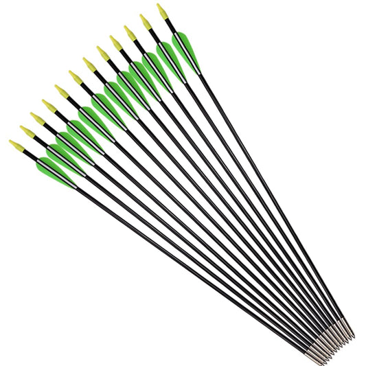 Fiberglass Practice Arrows Archery 30 Inch Target Shooting Safety Recurve Bows Suitable for Youth Woman Beginner 6 PCS