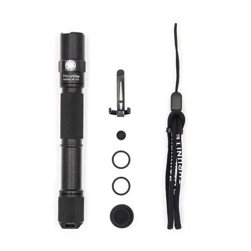 ThruNite LED Flashlight Archer 2A V3, 500 Lumens Mini AA Flashlight with Lanyard, IPX8 Water-Resistant Dual Switch Outdoor Flash Light for Hiking, Camping, Everyday Use, EDC - CW