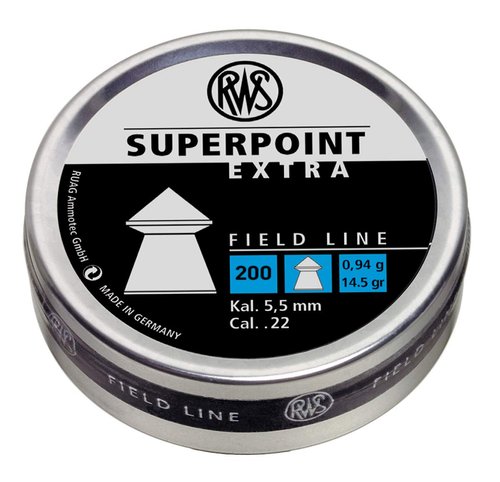 Umarex RWS Superpoint Extra Field Line Pellet Gun Pellets, 22 Caliber, 14.5 Grains, 200 Count