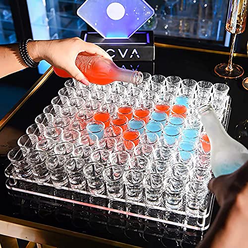 40 Pack Heavy Base Shot Glasses - 1.5 Ounce Clear Glass Set for Whiskey Tequila Vodka