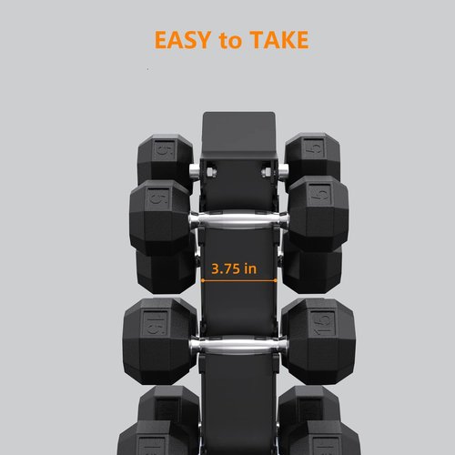 6 Tier Dumbbell Rack Stand Only, A-Frame Sturdy Steel Weight Storage Rack for Home Gym