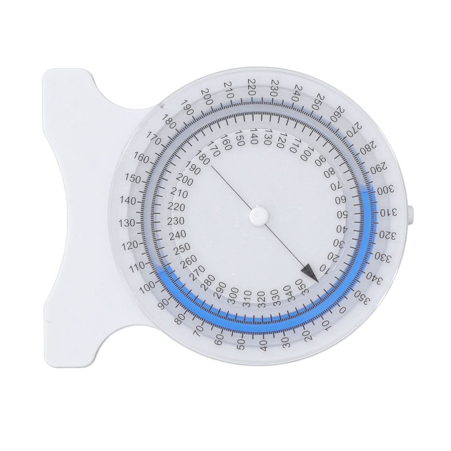 Inclinometer, Clean Inclinometer and Good Measurement from 0 to 360 Degrees for Professional Students to Measure Range of Motion (Blue)
