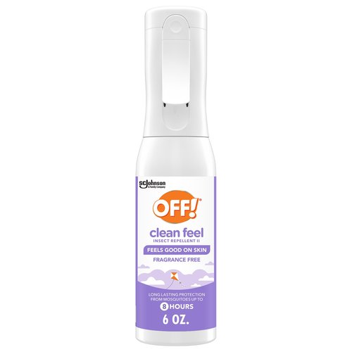 OFF! Clean Feel Insect Repellent Misting Spray, Fragrance-Free Bug Spray for Lasting Protection from Mosquitoes, 6 oz