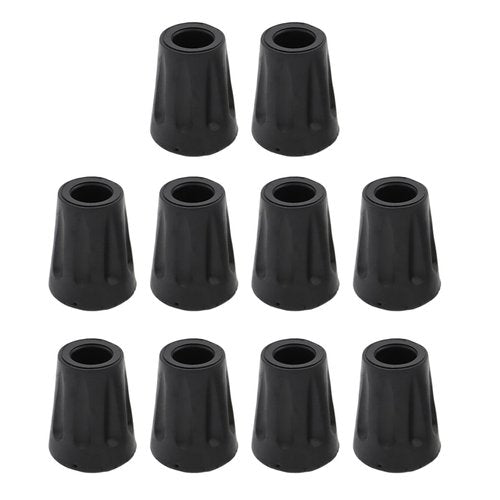 cunueae 10pcs Walking Pad Antiskid Hiking Poles Caps Replacement Reinforced Rubber Tip Suitable for Various Terrains