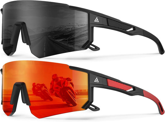 KALIYADI Sports Polarized-Sunglasses-Men WomenMens-Sunglasses: Sun Glasses with UV400 for Running Cycling Golf Fishing