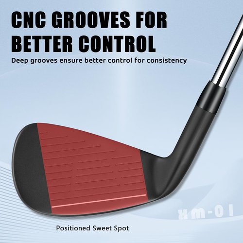 XINGGM XM-01 Individual Golf Irons or Golf Irons Set - Premium Men Golf Club Iron with Steel Shaft for Right Hand Golfers Stiff Flex (#1 Iron Single)