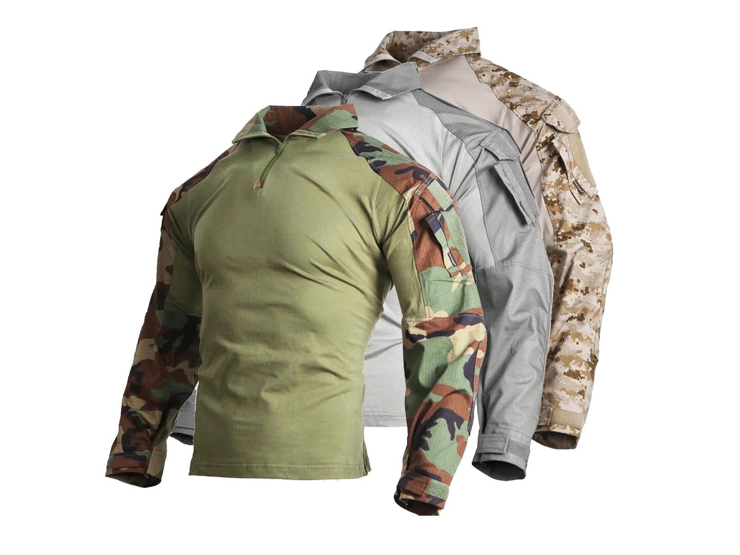 Emerson Airsoft Tactical Military Shirt Combat Gen3 Shirt (US, Alpha, Medium, Regular, Regular, AOR2)