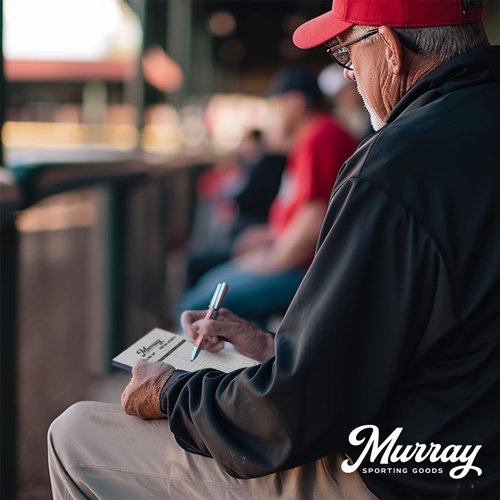 Murray Sporting Goods Baseball/Softball Lineup Cards - 50 Games with 16 Player Roster Lineup Sheet with No Cover (4-Part Carbon Copies)