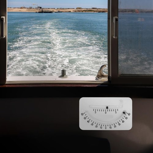 KOMBIUDA Marine Clinometer Level Inclinometer Angle Finder for Boats Accurate Measurement and Leveling Tool with Installation Screws for Yacht and Vessel Use