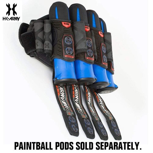 HK Army Magtek Paintball Harness Pod Pack 4+3 - Black/Red