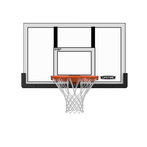 Lifetime Shatter Proof Backboard Rim Combo, 48-Inch, Mounting Bracket Sold Separately