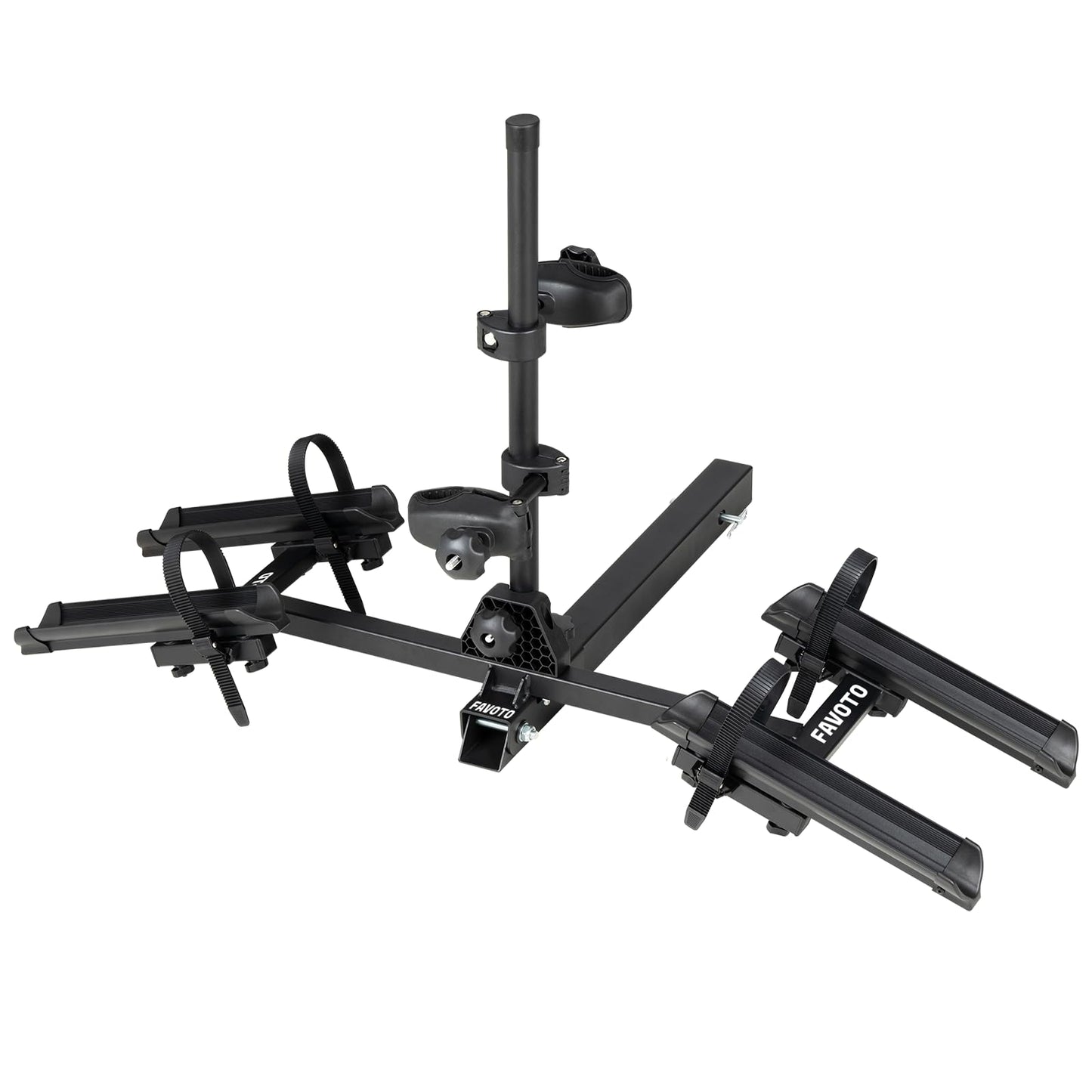 Favoto Hitch Bike Rack for 2 Bikes, 2" Receiver Car Bicycle Carrier for SUVs & Trucks, Heavy-Duty Hitch Mount Rack, 88 lbs Capacity, Fits Road & Mountain Bikes (Not for E-Bikes)