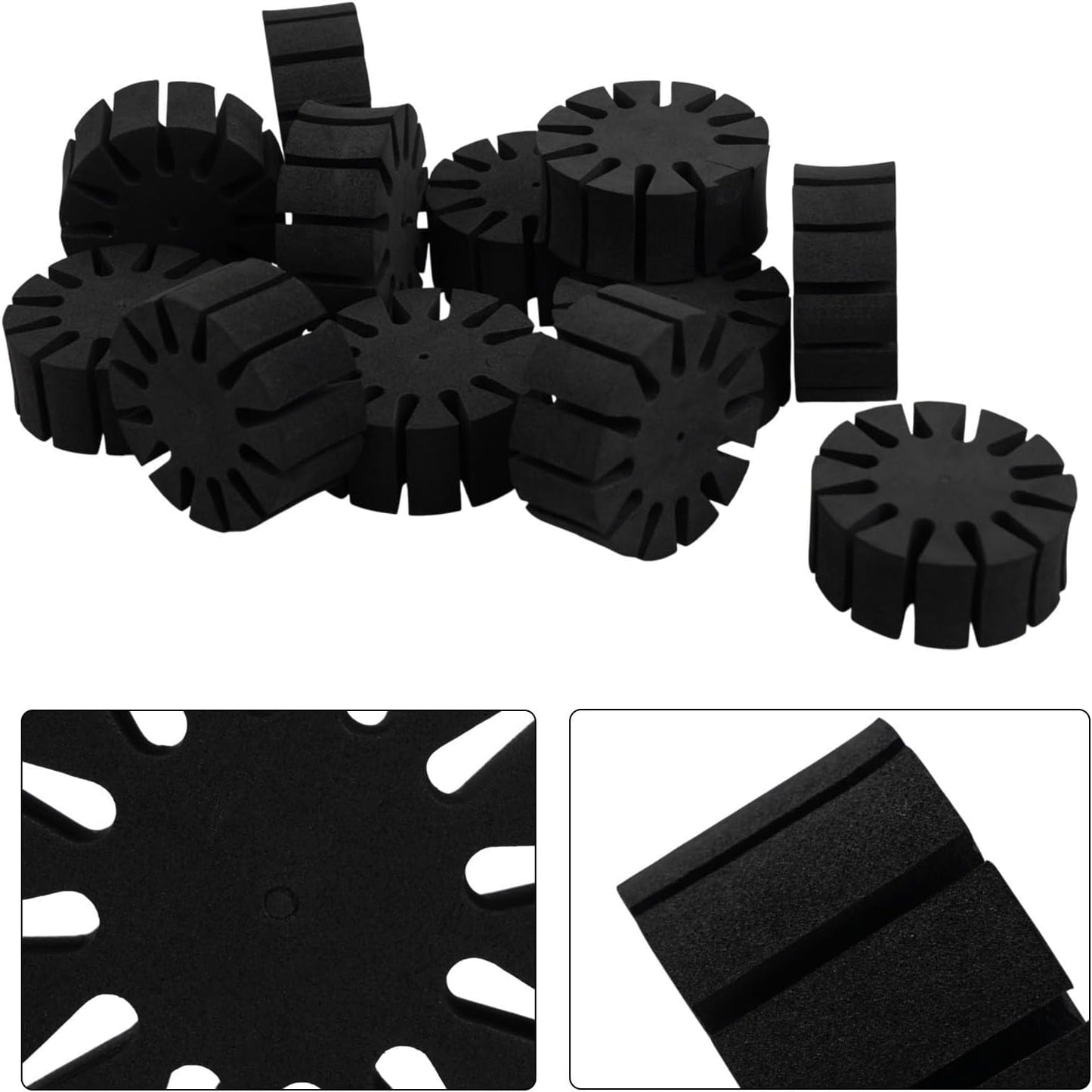 12PCS Arrow Holder Insert for Hunting EVA Foam Round Rack for Separating Arrows Compact Design for Easy Portability (12pcs)