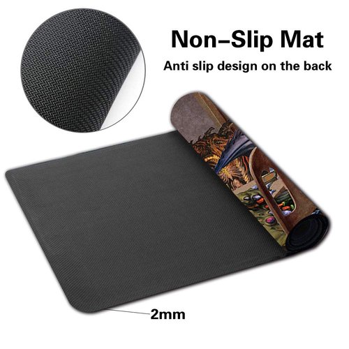 Board Game TCG Playmat Table Mats Games Size 60X35 cm Mousepad Compatible for MTG RPG CCG Trading Card Game Play mats (SLIVERS-Playing-Poker)