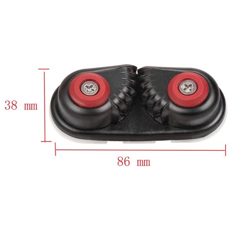 GANGUOLA Cam Cleat Ball Bearing Fast Entry for Line Sizes Upto 5/8-Inch, Aluminum, Sailing Sailboat Kayak(2PCS)