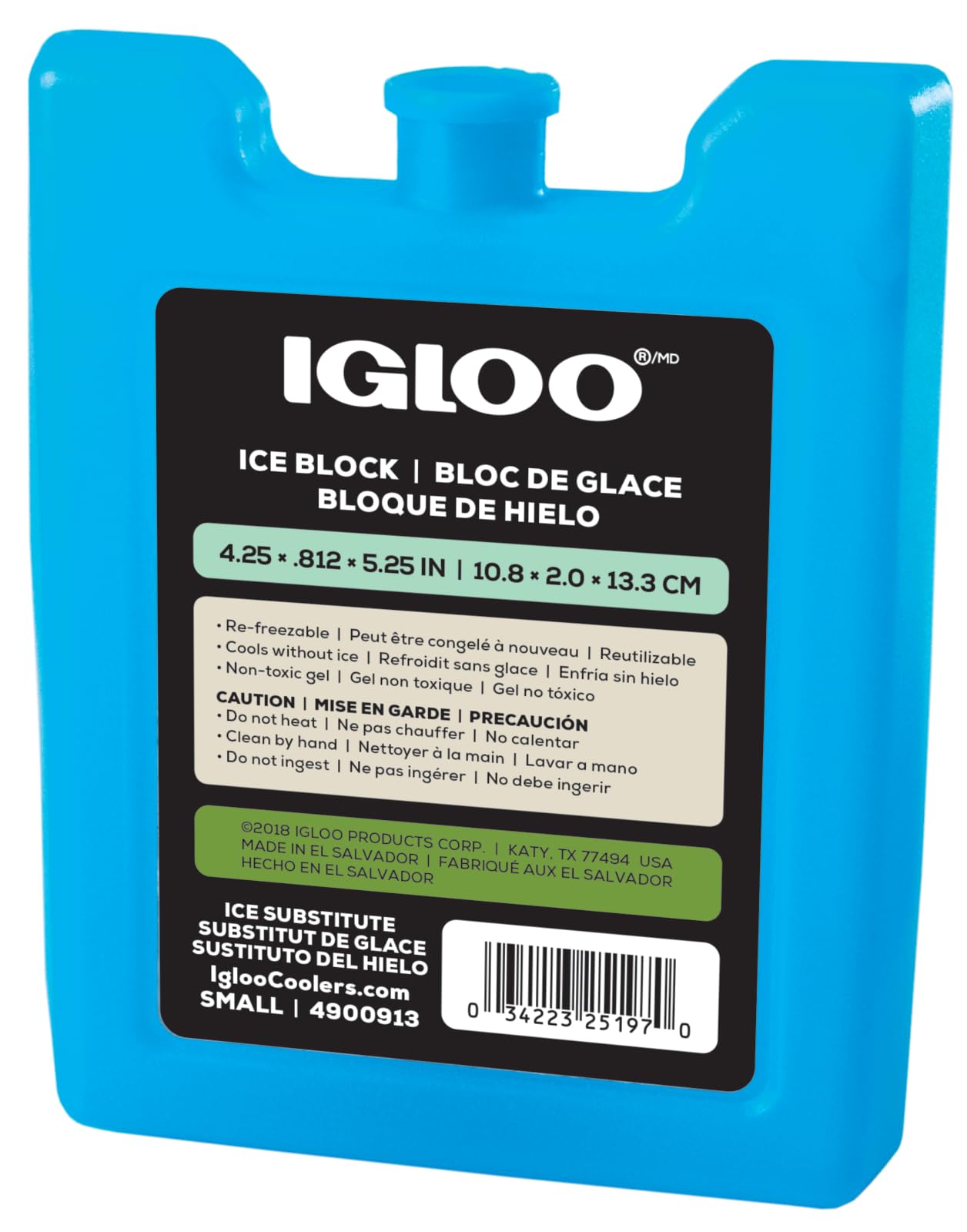 Igloo Maxcold Ice Blocks, Reusable Ice Packs for Coolers, Freezer Pack, Cold Packs for Coolers, Long Lasting Ice Blocks