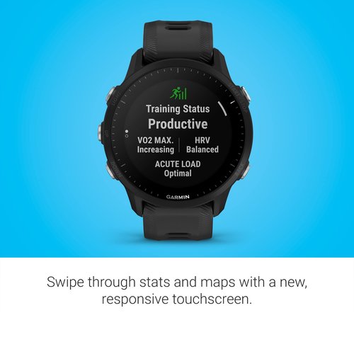 Garmin Forerunner® 955, GPS Running Smartwatch, Tailored to Triathletes, Long-Lasting Battery, Black (Renewed)