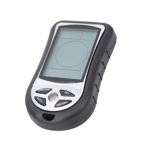 Qiilu Electronic Altitude Meter, 8 in 1 Handheld Altitude Thermometer Electronic Navigation Barometer
