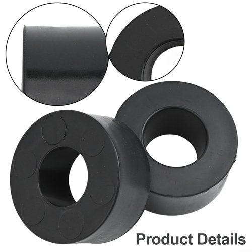 Rubber Barbell Guide Rod Spacers Weight Stack Spacers 26Mm Diameter Guide Rod Cushions Anti-Collision Barbell Plate Spacers For Weight Machine Training Equipment Black 4 Pack